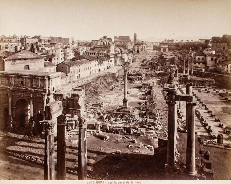 Unbekannter Künstler - Veduta generale del Foro, Rom - Fotografie - o. J.