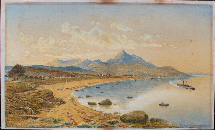 unbekannt - Küstenlandschaft - undatiert - Aquarell