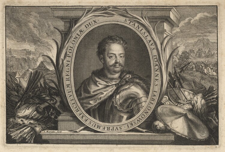 Jean Mariette - Bildnis Stanislaw Jan Jablonowski - undatiert - Kupferstich