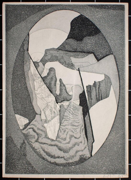 Peter Sylvester - Neujahrsgrafik - 1968 - Radierung