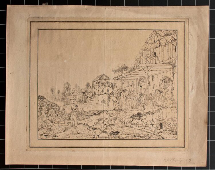 Carl Gottfried Schaupmeyer - Genreszene - 1802 - Radierung