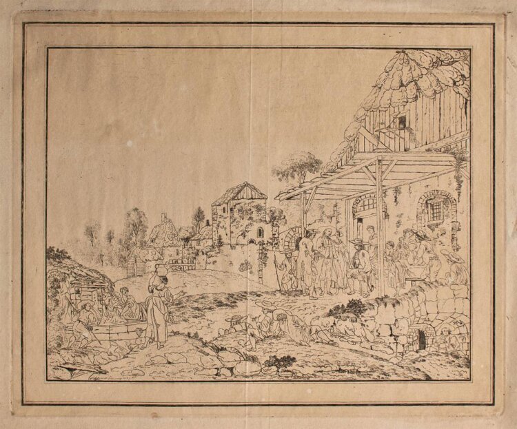 Carl Gottfried Schaupmeyer - Genreszene - 1802 - Radierung