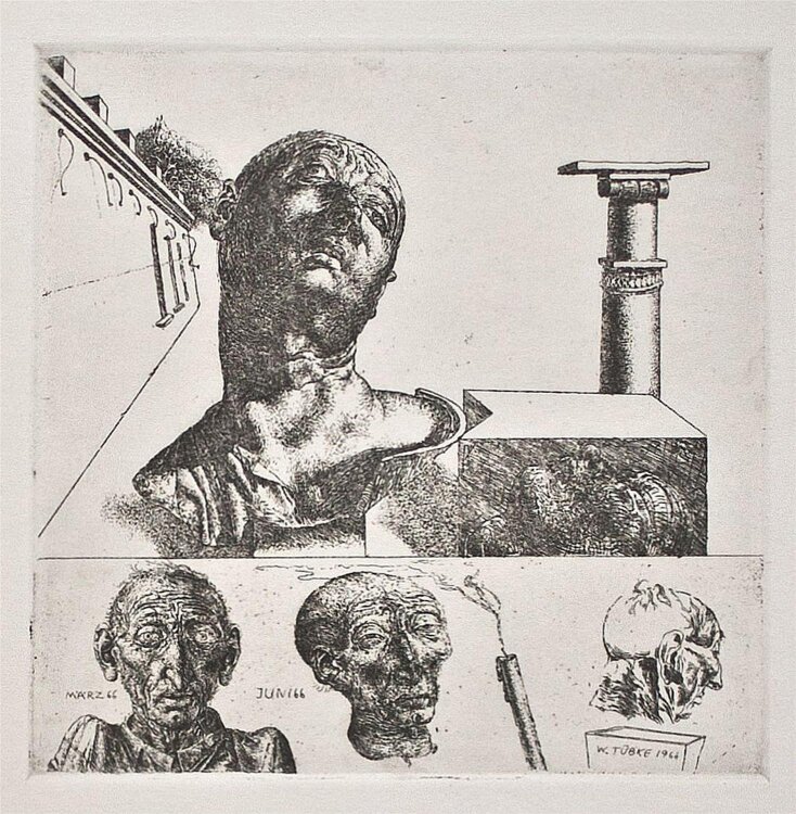 Werner Tübke - Requiem - 1966 - Radierung