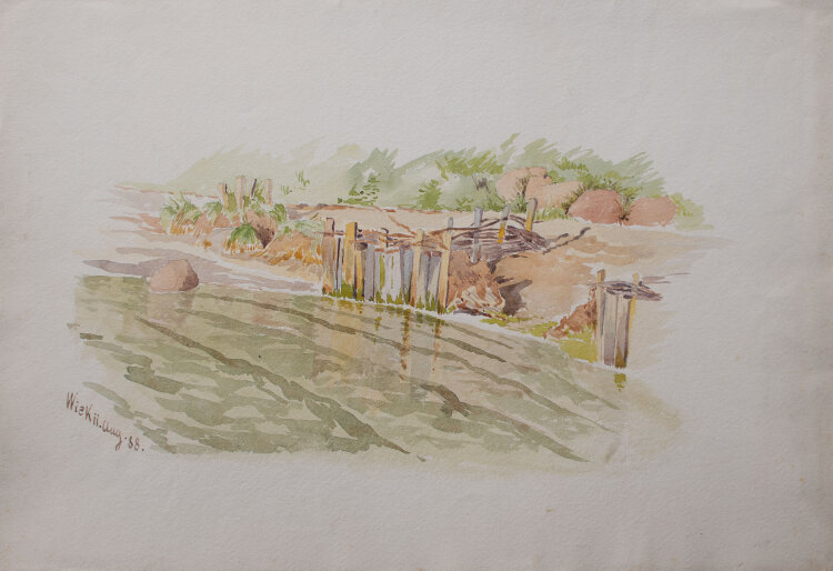 Unbekannt - Wiek auf Rügen - o. J. - Aquarell
