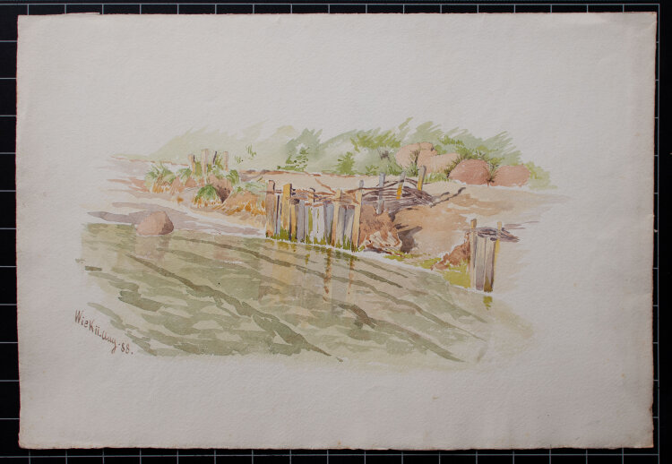 Unbekannt - Wiek auf Rügen - o. J. - Aquarell