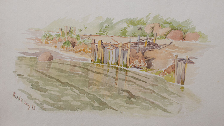 Unbekannt - Wiek auf Rügen - o. J. - Aquarell