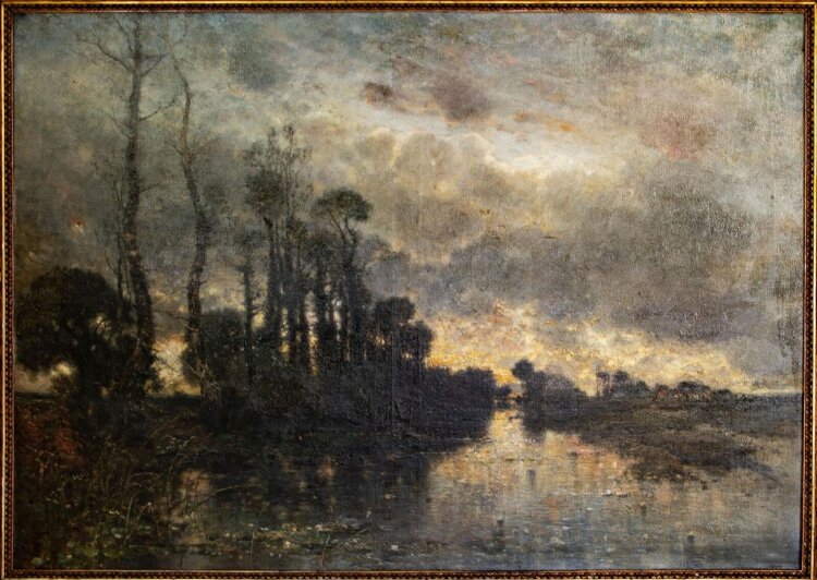 Karl Heffner - Flußlandschaft - undatiert - Öl