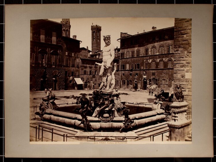 Unbekannter Künstler - Fontana del Nettuno, Firenze - Fotografie - 19. Jh.