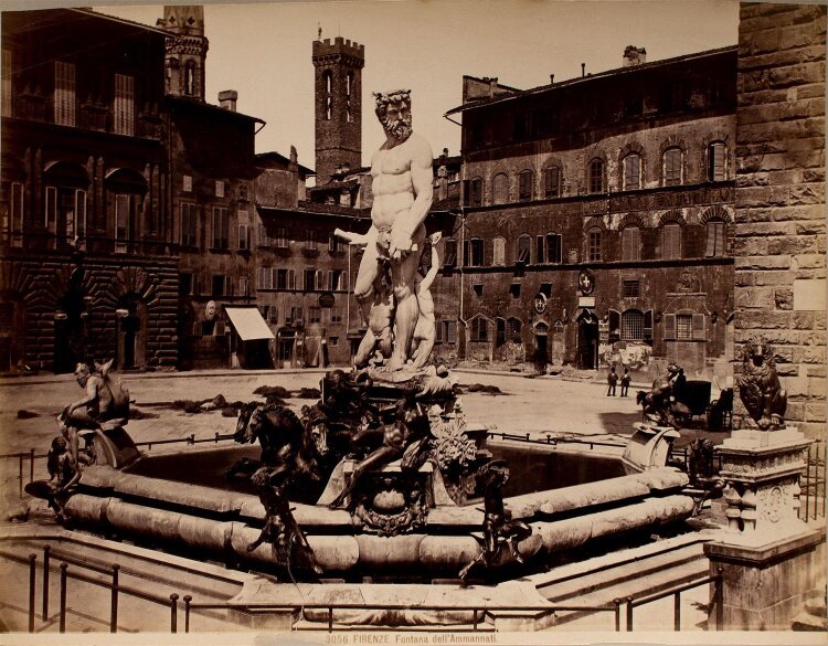 Unbekannter Künstler - Fontana del Nettuno, Firenze - Fotografie - 19. Jh.