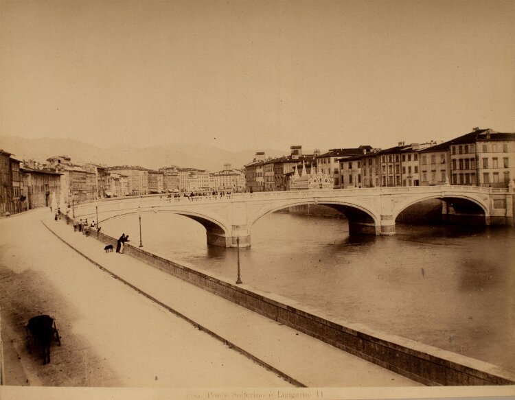 Unbekannter Künstler - Ponte Solferino, Pisa - Fotografie - 19. Jh.