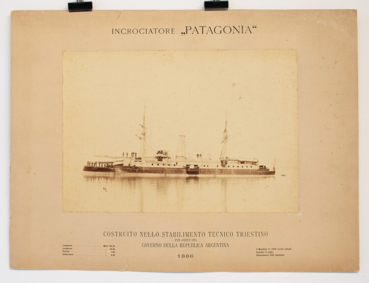 Unbekannt - Kriegsschiff Patagonia" - 1886 -...