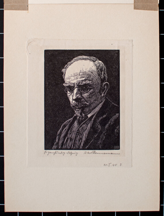Karl Hennemann - Christian Sinding - 1945 - Holzschnitt