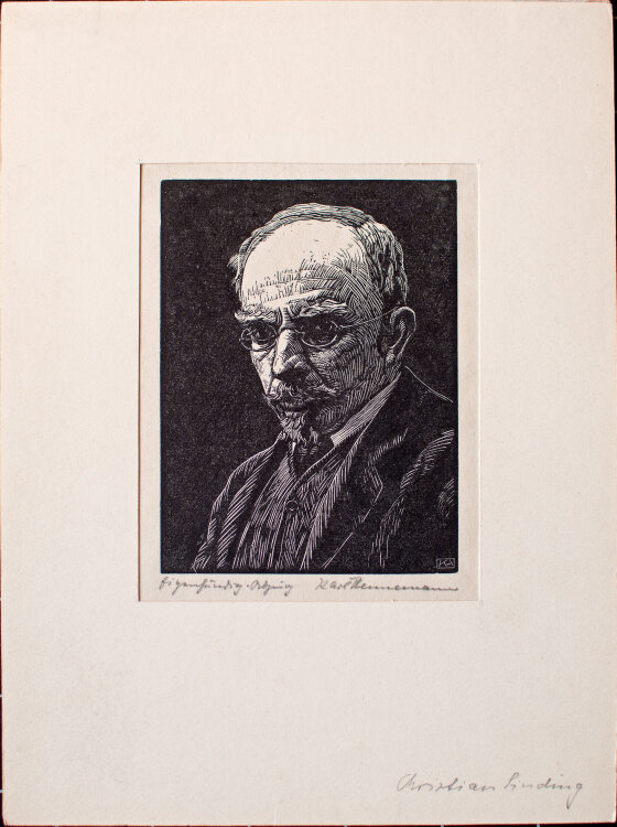 Karl Hennemann - Christian Sinding - 1945 - Holzschnitt
