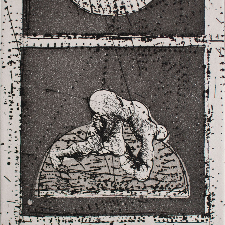 Rudolf Hoflehner - Krieauer Kreaturen - 1966 - radierung