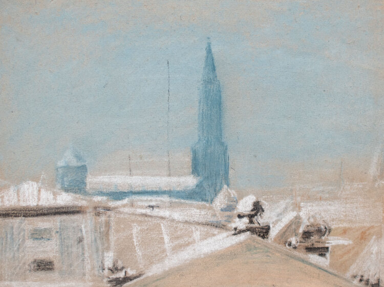 Uli Huber - Straßburg Münster - undatiert - Pastell