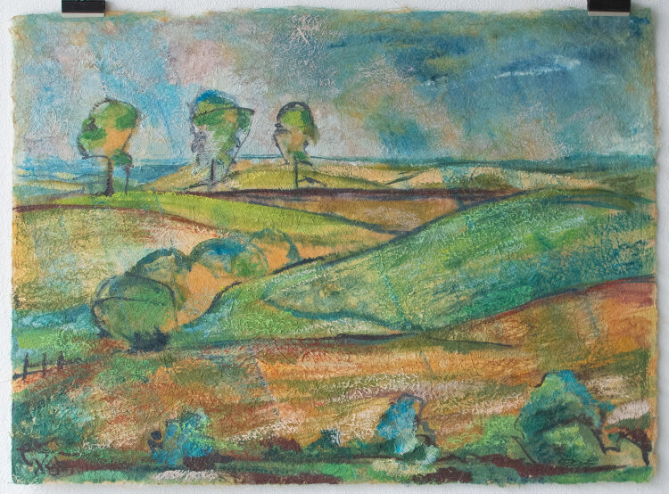 Gerhard Schulte-Dahling - Weite Landschaft - 1956 - Mischtechnik