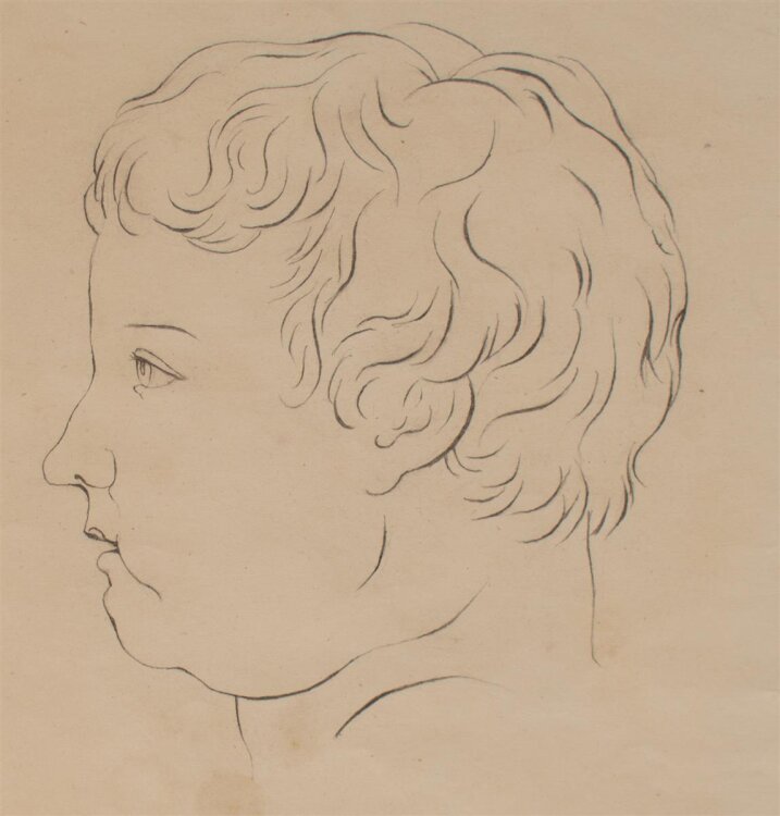 D. Marie Amélie - Kinderportrait - 1845 - Bleistift