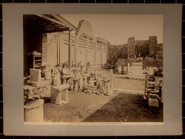 Giacomo Brogi - Tempio di Vespasiano, Pompeji - Fotografie - 19. Jh.