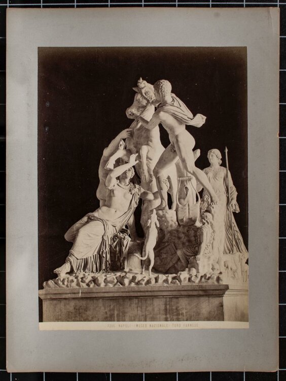 Unbekannter Künstler - Marmorskulptur Farnese Bulle...