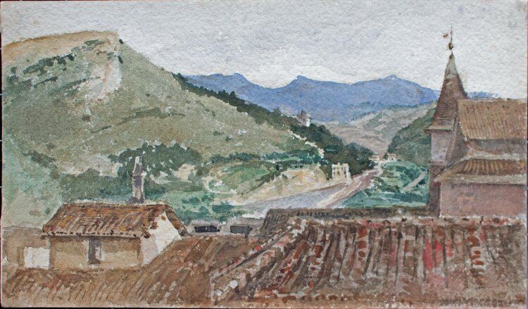 Unbekannt - Südliche Landschaft - undatiert - Aquarell