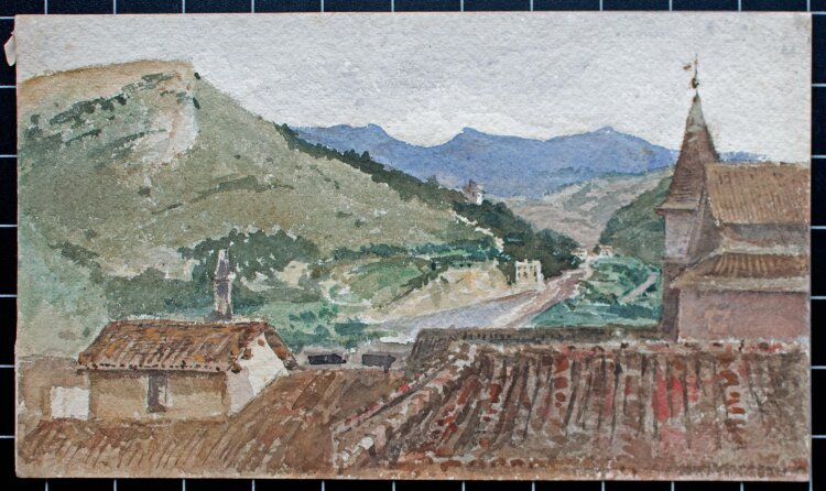 Unbekannt - Südliche Landschaft - undatiert - Aquarell