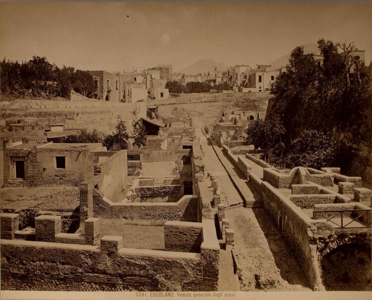 Unbek. Künstler - Scavi archeologici di Ercolano, Neapel - Fotografie - 19. Jh.