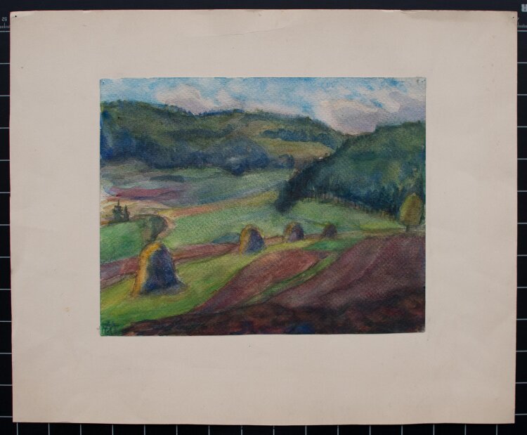 Maria von Eichel - Herbstliche Landschaft - 1950 - Aquarell
