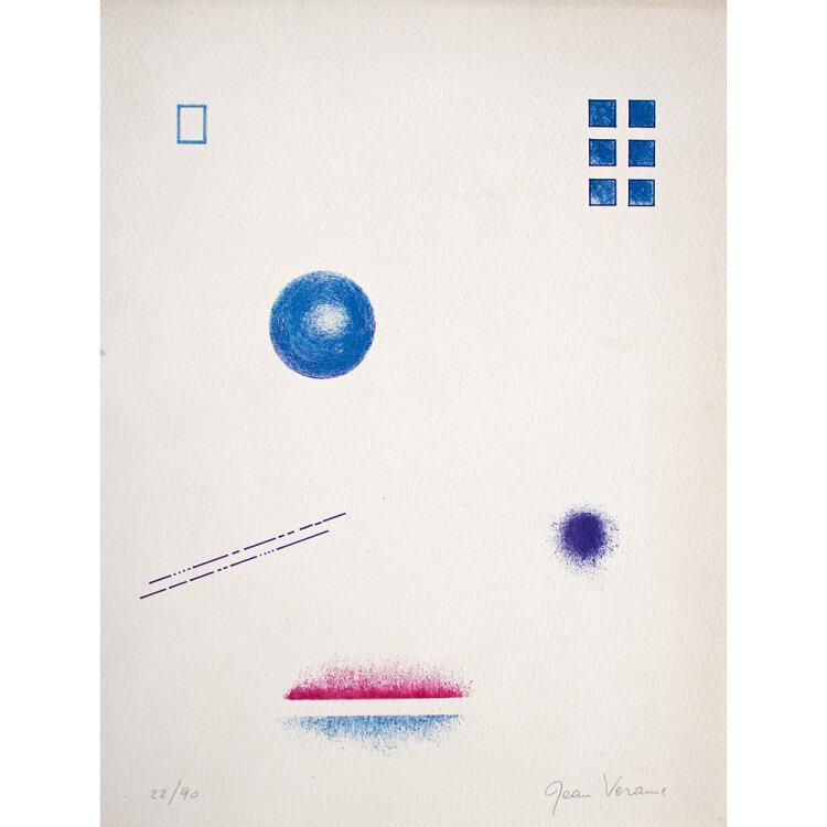 Jean Verame - Formensammlung - undatiert - Farblithografie