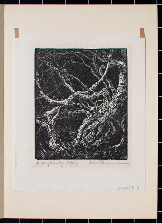 Karl Hennemann - Gespensterwald - 1959 - Holzschnitt