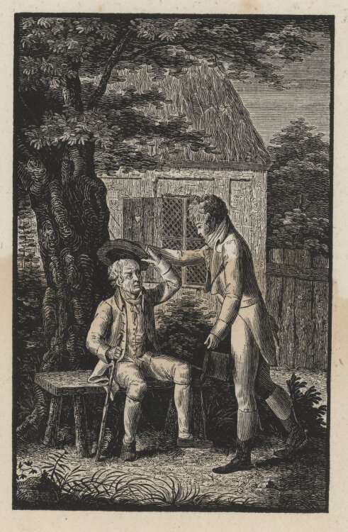 Friedrich Wilhelm Gubitz - Das Treffen - undatiert - Holzstich