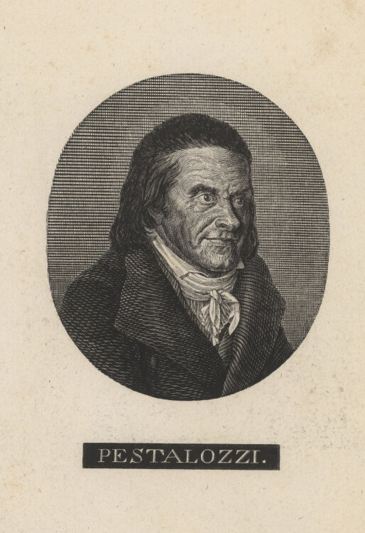 Friedrich Wilhelm Gubitz - Bildnis Johann Heinrich Pestalozzi - undatiert - Holzstich