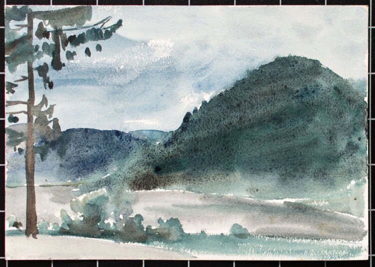 Herbert W. Hoedt - Berglandschaft - Aquarell - o. J.