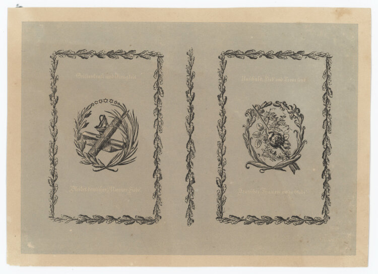 Friedrich Wilhelm Gubitz - Sammlung von 7 Holzstichen und einem Vorwort-Blatt - undatiert - Holzstich, teils farbig