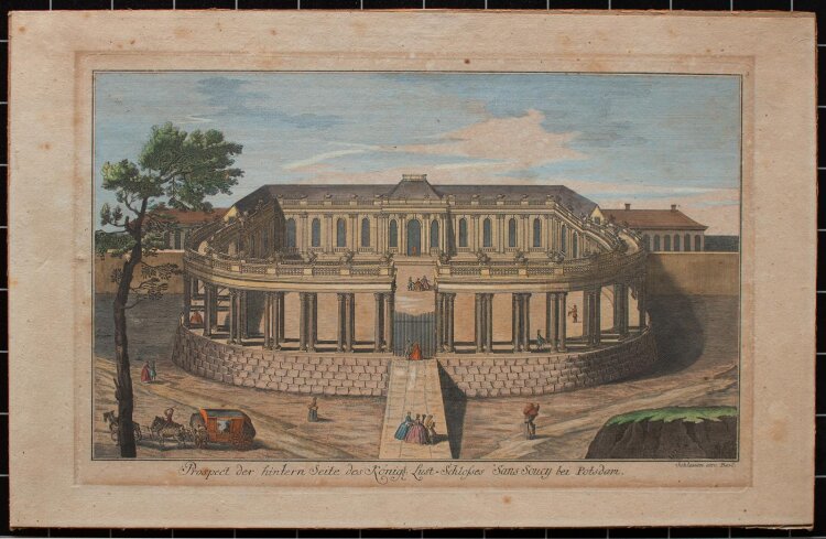 Johann  David Schleuen - Prosepct der hintern Seite des...