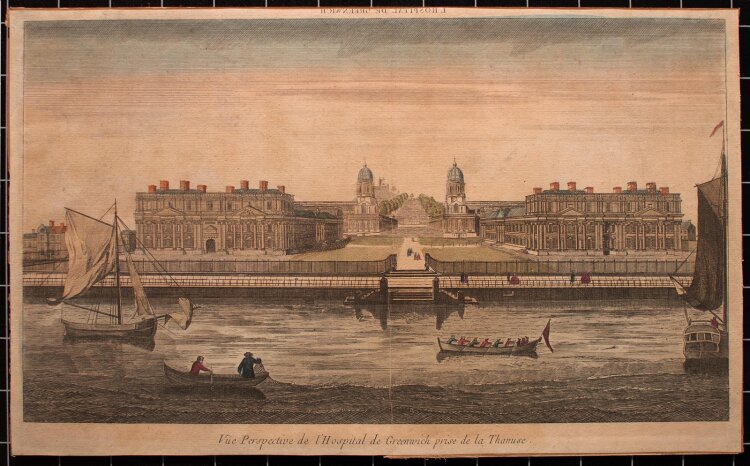 Jacques Huquier -  Vue perspective de lHospital de...