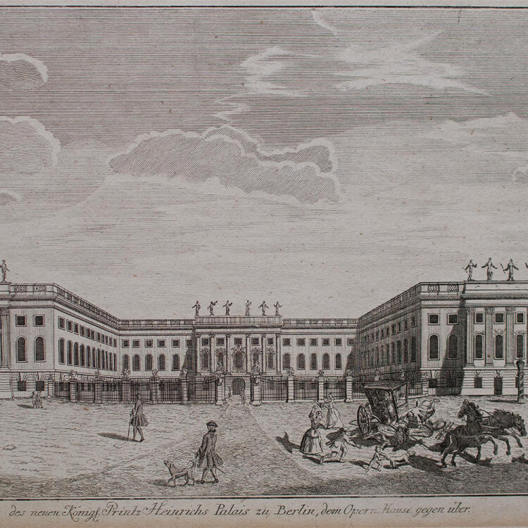 Johann David Schleuen - Ansicht des Palais des Prinzen...