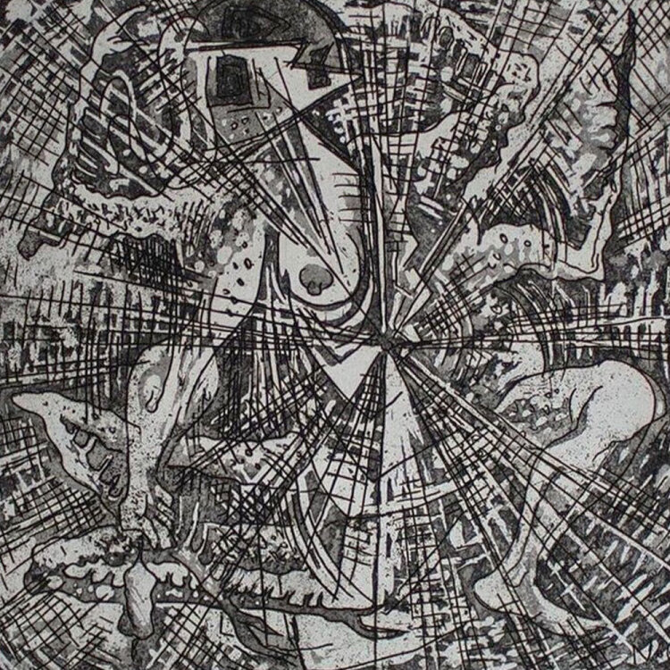 Georg Netzband - Zu Ovid, Metamorphosen I - 1966 - Radierung