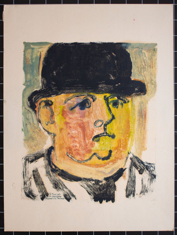 Karl Erich Müller - Mann mit steifen Hut - 1954 -...