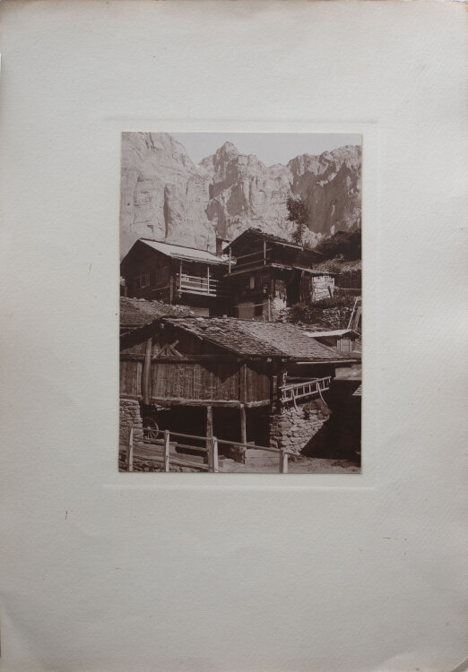 unbekannt - Bergdorf - undatiert - Fotografie, Abzug