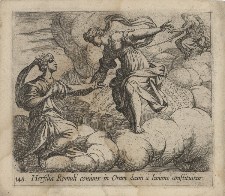Antonio Tempesta - Szene aus Ovids Metamorphosen" - um 1606 - Kupferstich"