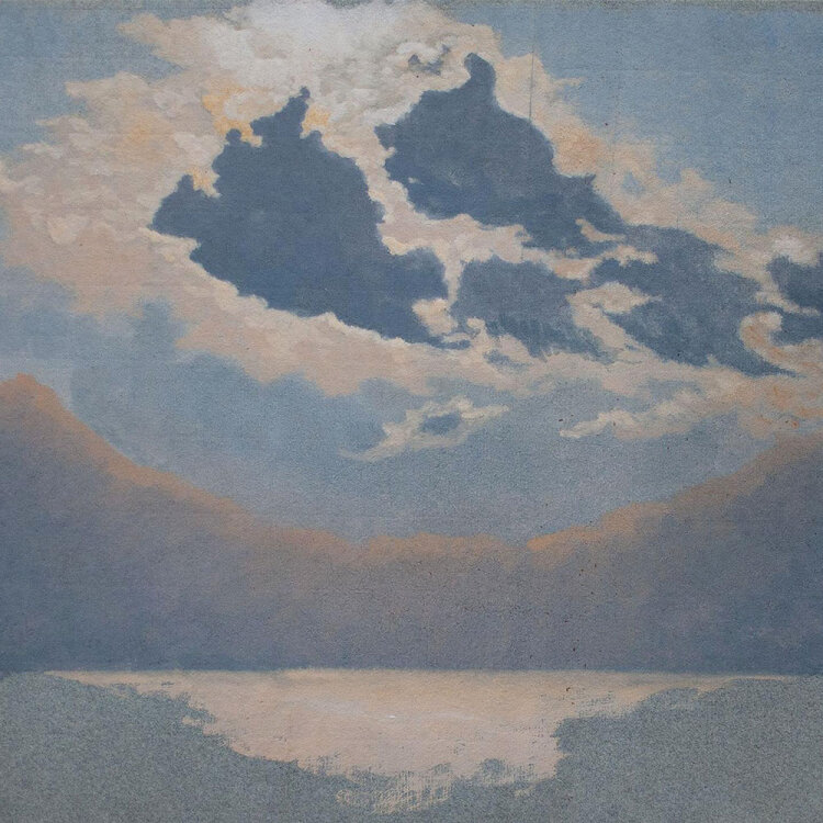 Manfred Lindemann-Frommel - Wolkenspiegelung - 1922 - Gouache