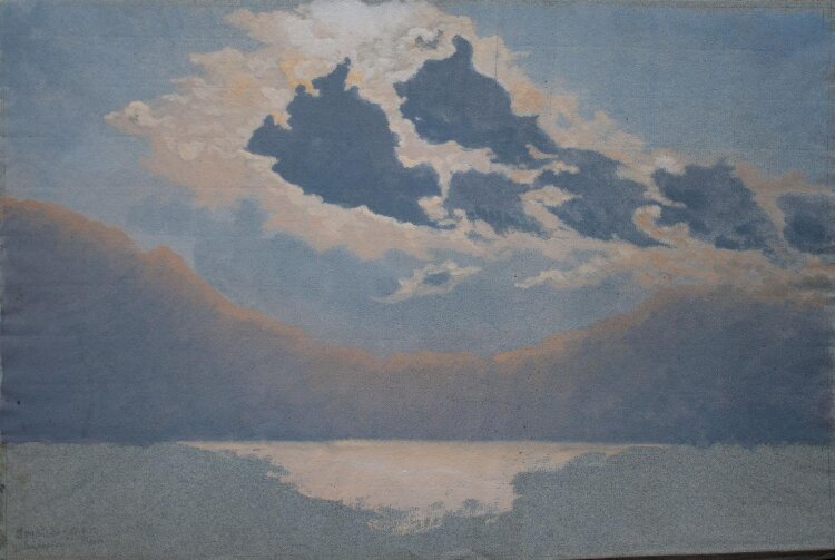 Manfred Lindemann-Frommel - Wolkenspiegelung - 1922 - Gouache