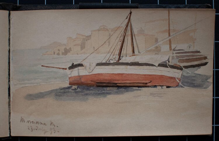 Manfred Lindemann-Frommel - Kiel, Laboe, Kappeln… - 1892 - Aquarell