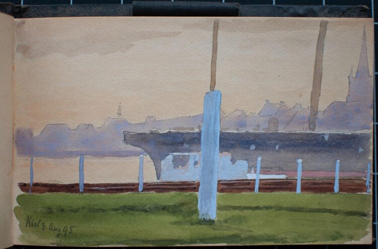 Manfred Lindemann-Frommel - Kiel, Laboe, Kappeln… - 1892 - Aquarell