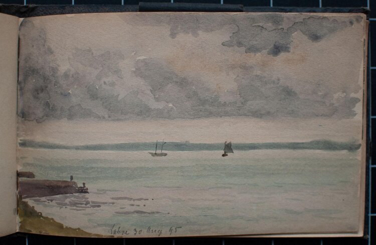 Manfred Lindemann-Frommel - Kiel, Laboe, Kappeln… - 1892 - Aquarell