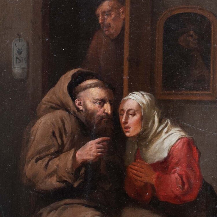 Ebert van Heemskerck - Frau bei der Beichte - undatiert - Öl