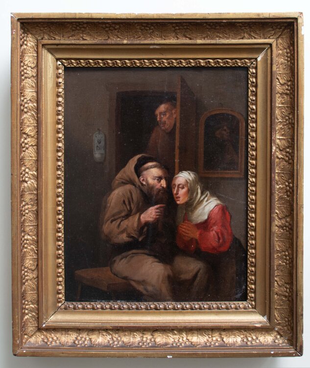 Ebert van Heemskerck - Frau bei der Beichte - undatiert - Öl