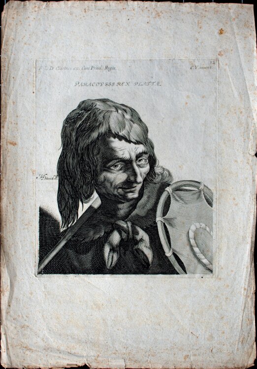 Jerôme David - Paracoussi Rex Plattae (Bildnis des Paracoussi) - um 1650 - Kupferstich