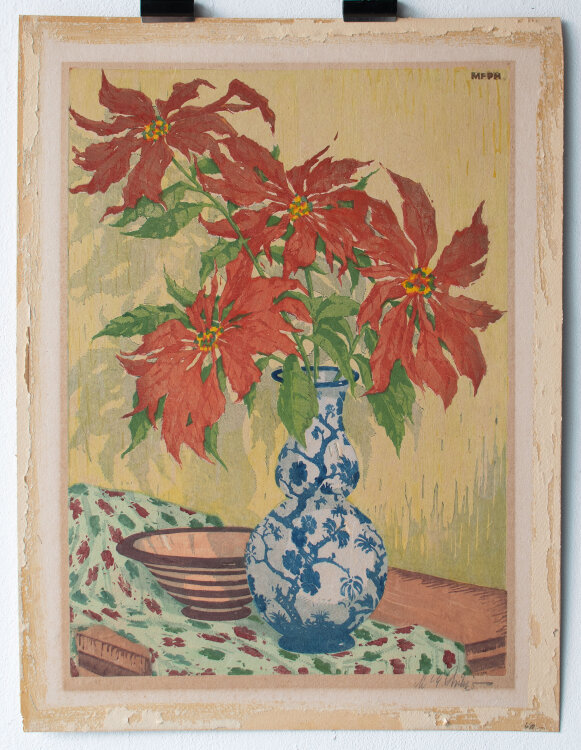 Martin Erich Philipp - Weihnachtsstern - undatiert - Farbholzschnitt