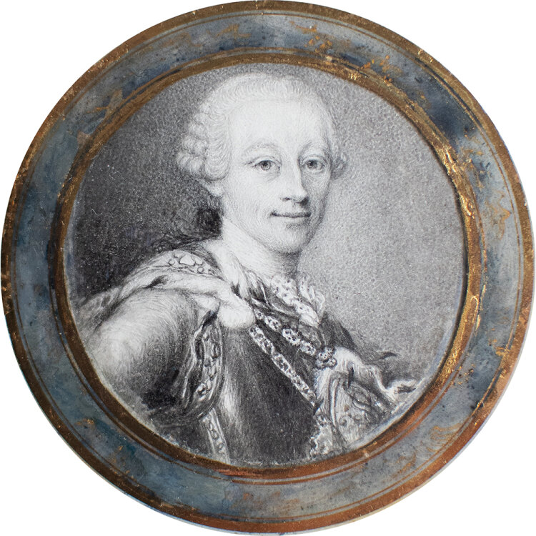 unbekannt - Verm. Porträt Vittorio Amedeo III. di Savoia - undatiert - Grisaille-Malerei